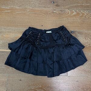 Black Ruffled Skirt